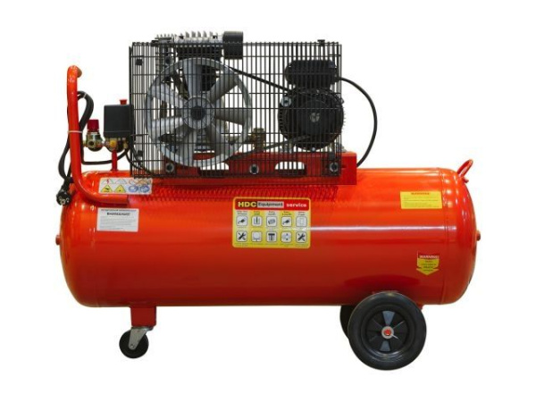 Компрессор HDC HD-A101 ременной (396 л/мин, 10 атм, ременной, масляный, ресив. 100 л, 220 В, 2.20 кВт)
