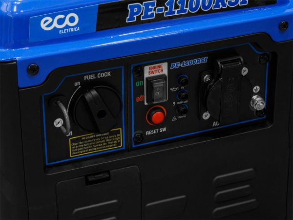 Электростанция (генератор инверторный бензиновый) ECO PE-1100RSI (инверторный, 1.1 кВт, 230 В, бак 3.2 л, вес 13 кг)