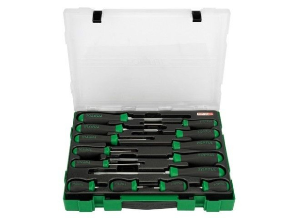 Набор отверток 14шт в пласт.боксе TOPTUL