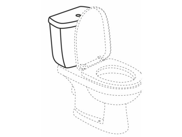 Бачок для унитаза-компакт AGIO A, AV Engineering (С арматурой)