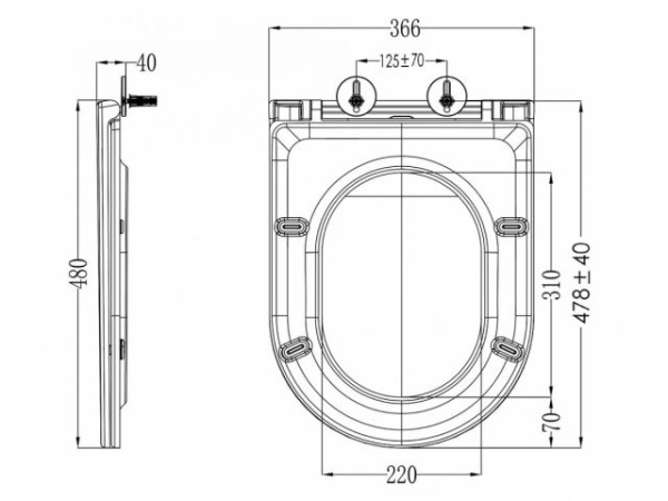 Сиденье для унитаза AV Engineering, COMFORT X3