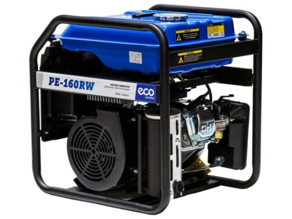 Электростанция сварочная ECO PE-160RW (1.1 кВт, 230 В, бак 15.0 л, для сварки постоянным током, 80А\160A)