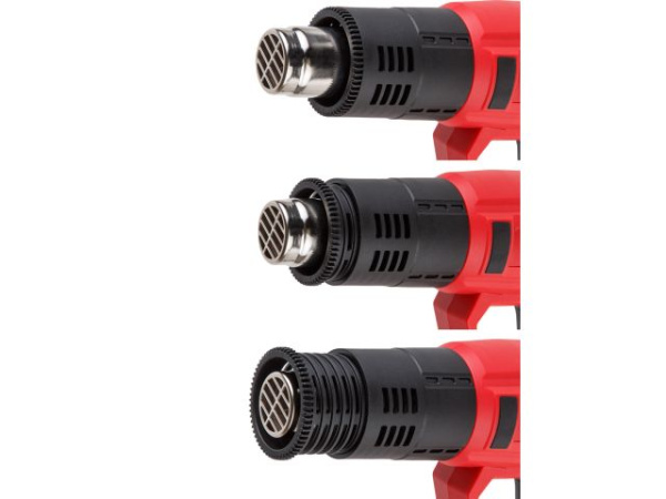 Термовоздуходувка WORTEX HG 6124 T в кор. + набор сопл 2000 Вт, 2 режима., 60-600 °С (плавн. рег., 300, 500 л/мин)