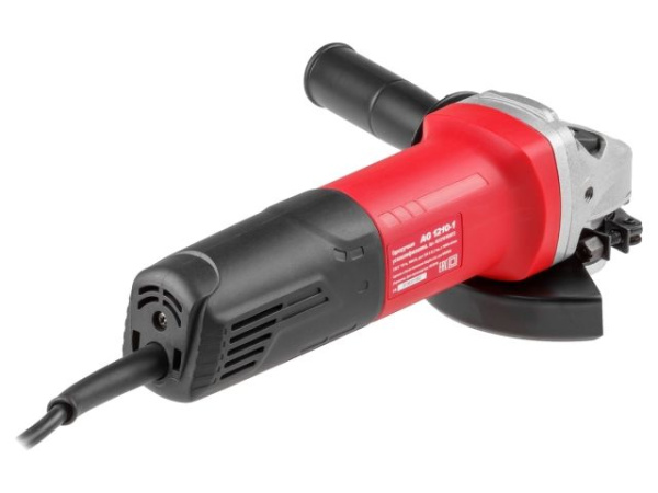 Одноручная углошлифмашина WORTEX AG 1210-1 в кор. 1000 Вт, 125 мм, 11000 об/мин (пылезащита двигателя и подшипника)