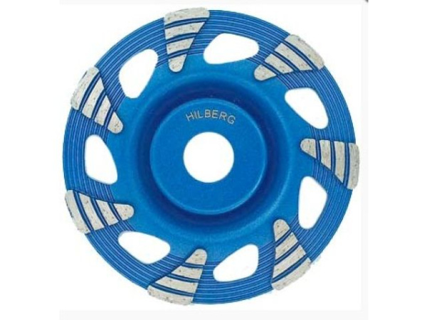 Алмазная чашка d 125мм торнадо TRIO DIAMOND (бетон / гранит / натуральный камень / искусственный камень) (HILBERG)