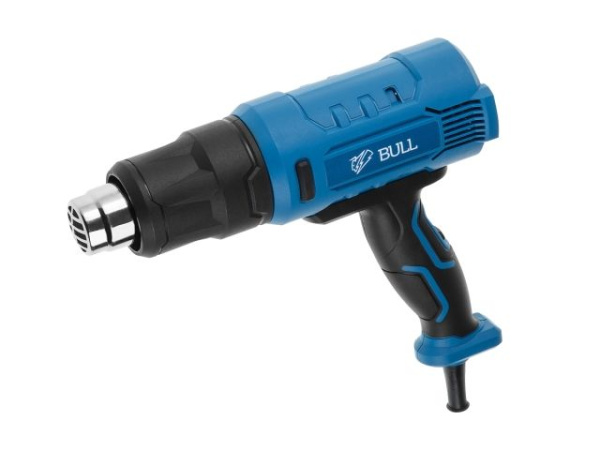 Термовоздуходувка BULL HG 5501 в чем. + набор сопл 1800 Вт, 3 скор., 50-550 °С, ступенч. рег. (1800 Вт, 3 скор., 50-550 °С, ступенч. рег.)