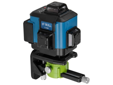 Нивелир лазерный BULL LL 3404 в чем. + аксессуары 4х360°, до 60 м, +/- 0.3 мм/м, зеленый (резьба 1/4")